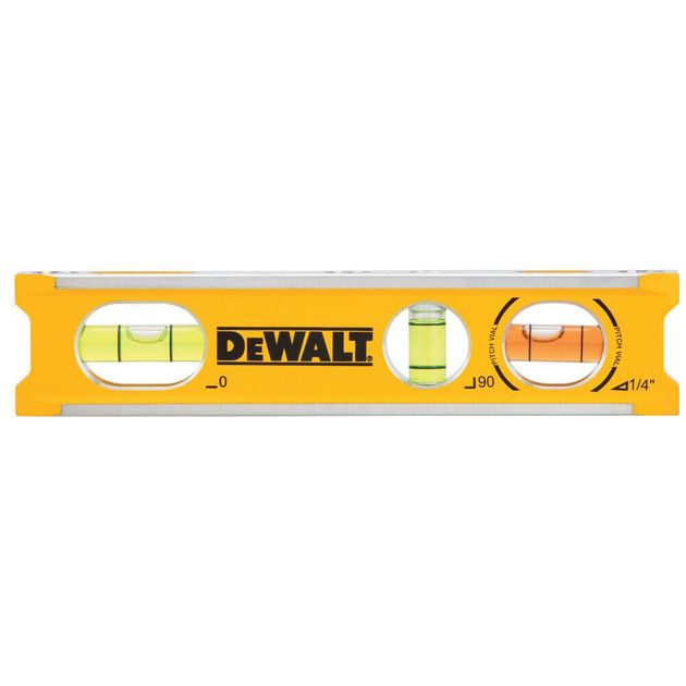 Уровень BILLET TORPEDO з алюмінію довжиною 165 мм з 3 капсулами та магнітами DeWALT DWHT42525-0, фото  | SNABZHENIE.com.ua