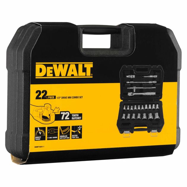 Набор головок 1/2", 22 предмета DeWALT DWMT19241-1, фото , изображение 5 | SNABZHENIE.com.ua Набор головок 1/2", 22 предмета DeWALT DWMT19241-1, фото , изображение 5 | SNABZHENIE.com.ua