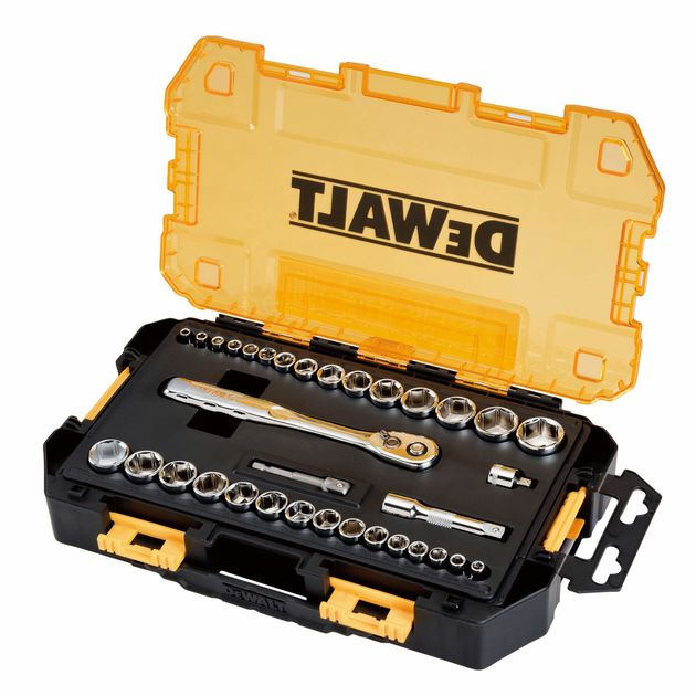 Набір головок 1/4", 3/8", 34 предмета DeWALT DWMT45034-0, фото , зображення 2 | SNABZHENIE.com.ua Набір головок 1/4", 3/8", 34 предмета DeWALT DWMT45034-0, фото , зображення 2 | SNABZHENIE.com.ua