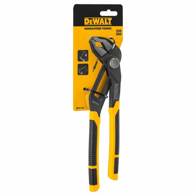 Пассатижи сантехнические переставные 250 мм DeWALT DWHT0-74431, фото , изображение 5 | SNABZHENIE.com.ua Пассатижи сантехнические переставные 250 мм DeWALT DWHT0-74431, фото , изображение 5 | SNABZHENIE.com.ua