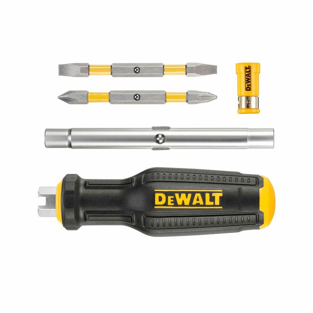 Отвертка DeWALT FULL FIT 6 Way с 2 сменными битами DWHT66569-0, фото , изображение 3 | SNABZHENIE.com.ua Отвертка DeWALT FULL FIT 6 Way с 2 сменными битами DWHT66569-0, фото , изображение 3 | SNABZHENIE.com.ua