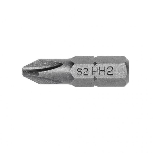 Биты PH2, 25 мм, сталь S2, 10 шт. HOEGERT HT1S304, фото  | SNABZHENIE.com.ua