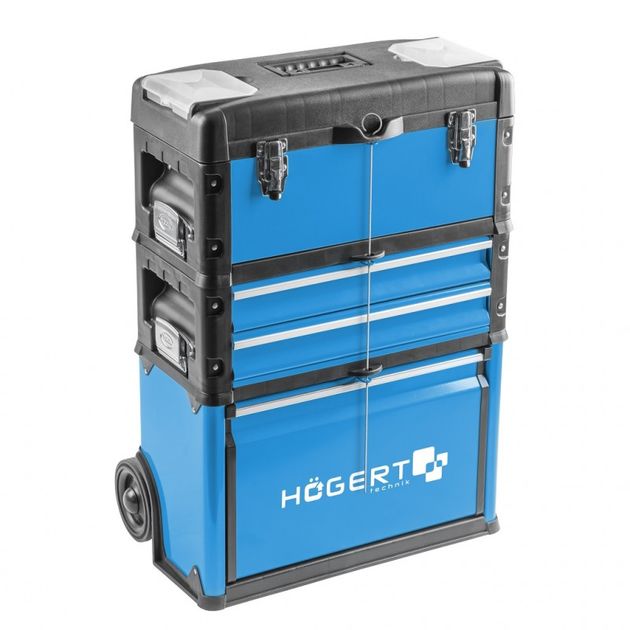 Тележка для инструментов HOEGERT HT7G080, 3 модуля, фото  | SNABZHENIE.com.ua