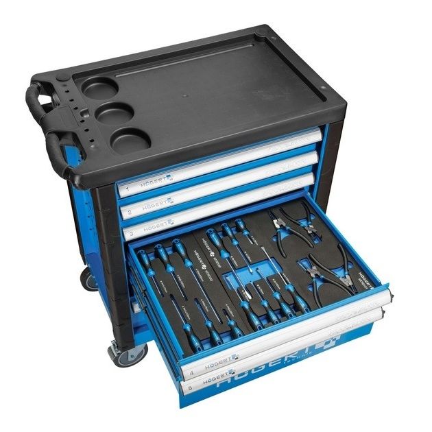 Инструментальная тележка 6 ящиков с 214 инструментами HOEGERT, фото , изображение 2 | SNABZHENIE.com.ua Инструментальная тележка 6 ящиков с 214 инструментами HOEGERT, фото , изображение 2 | SNABZHENIE.com.ua