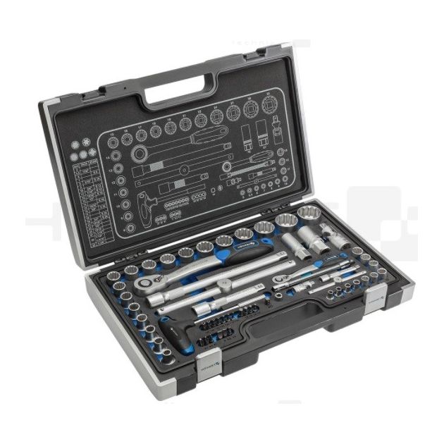 Набор инструментов 60 шт. HOEGERT HT1R470 1/4" и 1/2", фото  | SNABZHENIE.com.ua