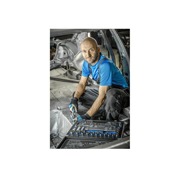 Набор инструментов 60 шт. HOEGERT HT1R470 1/4" и 1/2", фото , изображение 3 | SNABZHENIE.com.ua Набор инструментов 60 шт. HOEGERT HT1R470 1/4" и 1/2", фото , изображение 3 | SNABZHENIE.com.ua