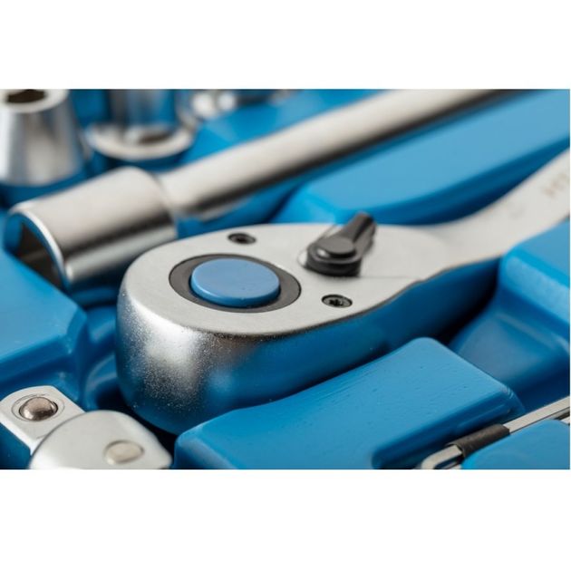 Набір інструментів, 144 шт., 1/4", 1/2" HOEGERT HT1R440, фото , зображення 3 | SNABZHENIE.com.ua