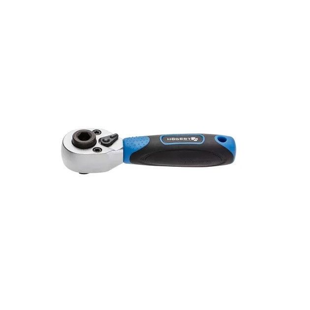 Короткая трещотка 1/4" для насадок и бит HOEGERT HT1R391, фото  | SNABZHENIE.com.ua