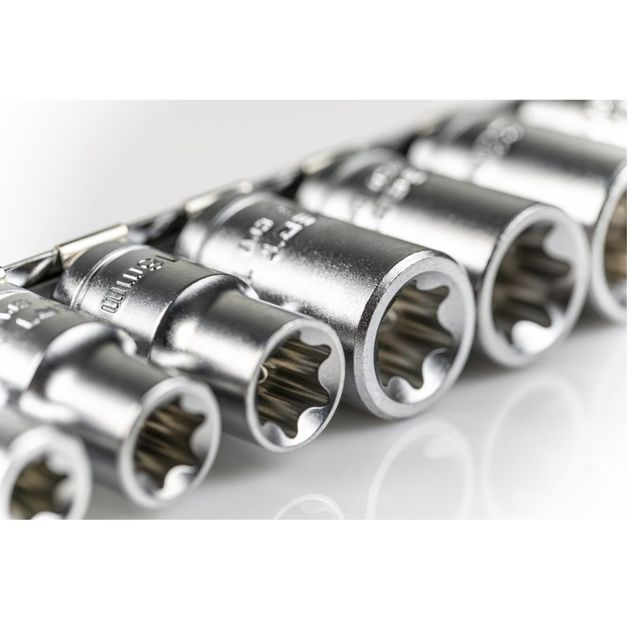 Набор торцевых головок TORX 1/2, 9 шт. HOEGERT HT1A880, фото , изображение 3 | SNABZHENIE.com.ua Набор торцевых головок TORX 1/2, 9 шт. HOEGERT HT1A880, фото , изображение 3 | SNABZHENIE.com.ua