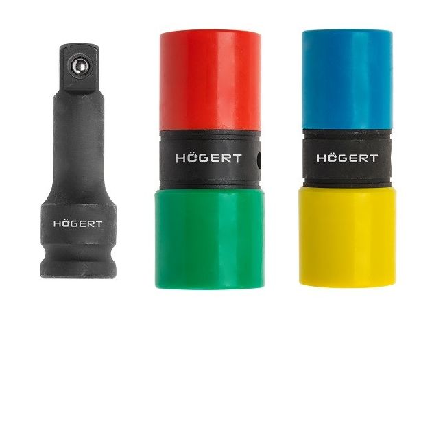 Набор ударных головок 17-22 мм и удлинитель 1/2" HOEGERT HT4R006, фото  | SNABZHENIE.com.ua