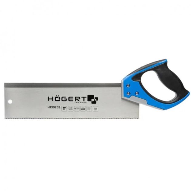Ножовка обушковая 350 мм, 11 TPI, двусторонняя заточка HOEGERT, фото  | SNABZHENIE.com.ua