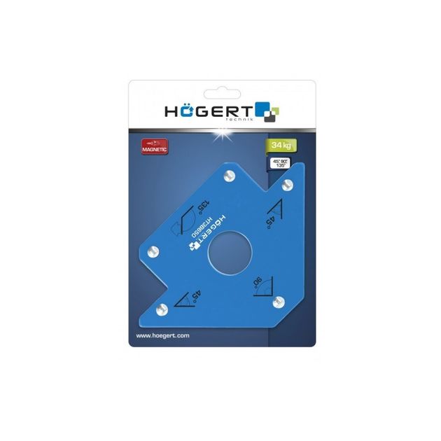 Магнітний кутник для зварювання 34кг 190х122х27 мм HOEGERT HT3B650, фото , зображення 7 | SNABZHENIE.com.ua Магнітний кутник для зварювання 34кг 190х122х27 мм HOEGERT HT3B650, фото , зображення 7 | SNABZHENIE.com.ua