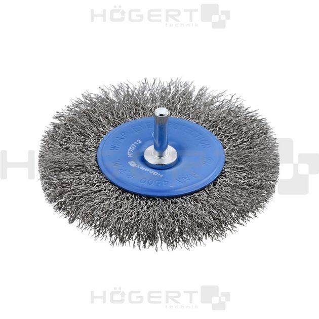 Щетка дисковая прямая 75 мм, проволока нержавеющая HOEGERT HT7D713, фото  | SNABZHENIE.com.ua