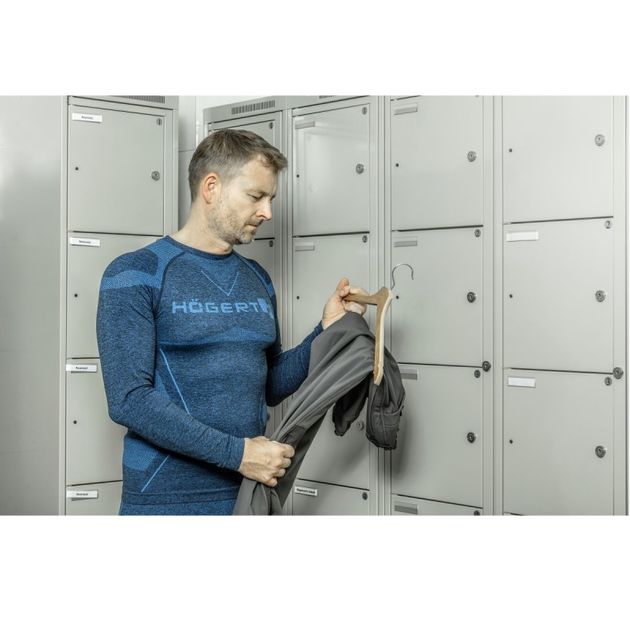 HOEGERT Термоодежда - кофта OSTE, синяя, бесшовная, фото , изображение 4 | SNABZHENIE.com.ua