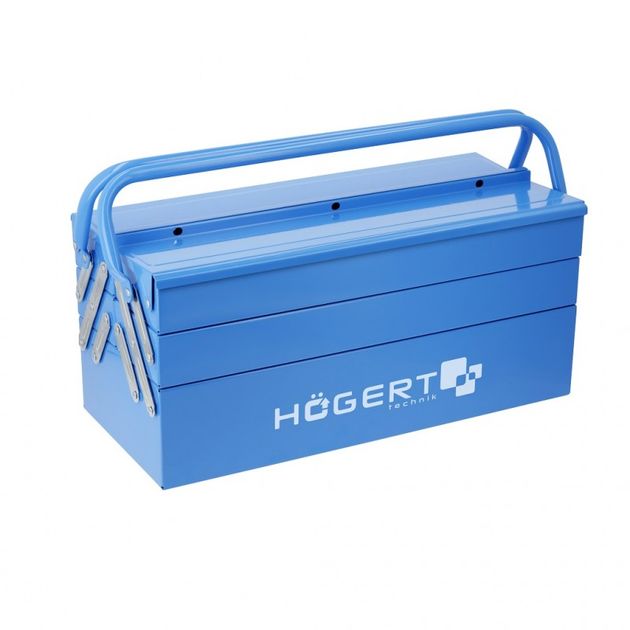 Металлический ящик для инструментов 5 отделений 45×20,5×20 см HOEGERT, фото  | SNABZHENIE.com.ua
