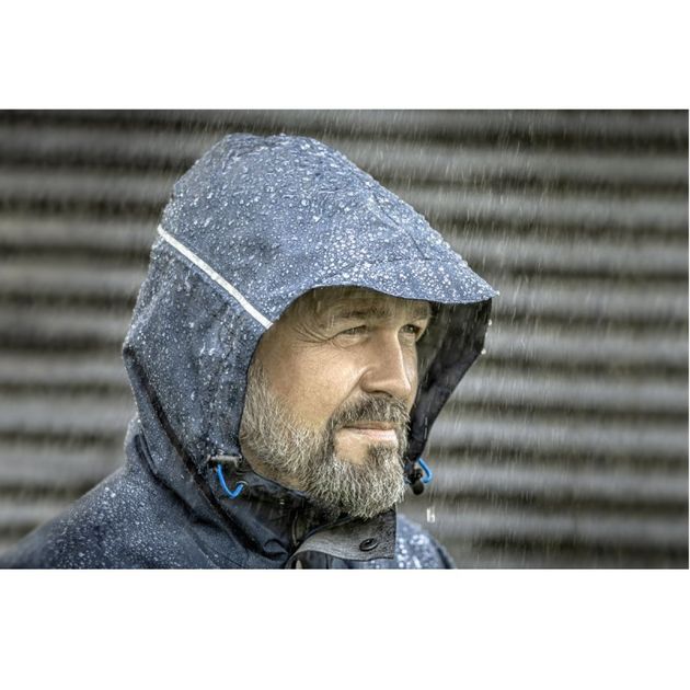 Куртка-дождевик HOEGERT TANGER темно-синяя/серый, фото , изображение 4 | SNABZHENIE.com.ua