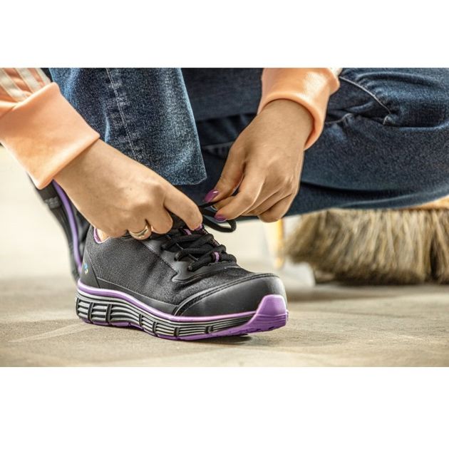 HOEGERT Полуботинки робочі MILDE жіночі, S1, SRC, чорнo-фіолетові, фото , зображення 3 | SNABZHENIE.com.ua HOEGERT Полуботинки робочі MILDE жіночі, S1, SRC, чорнo-фіолетові, фото , зображення 3 | SNABZHENIE.com.ua