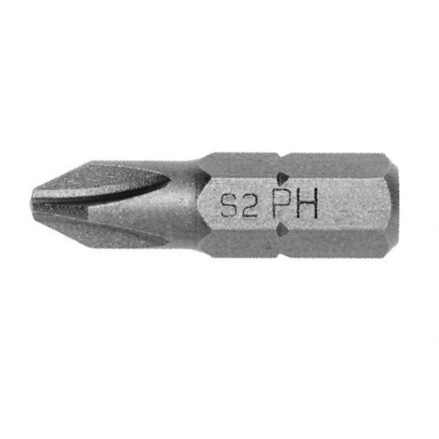 Биты PH3, 25 мм, сталь S2, 5 шт. HOEGERT HT1S303, фото  | SNABZHENIE.com.ua