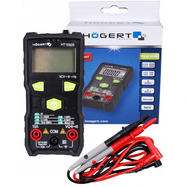 Цифровой мультиметр FULL-SMART HOEGERT HT1E605, фото  | SNABZHENIE.com.ua