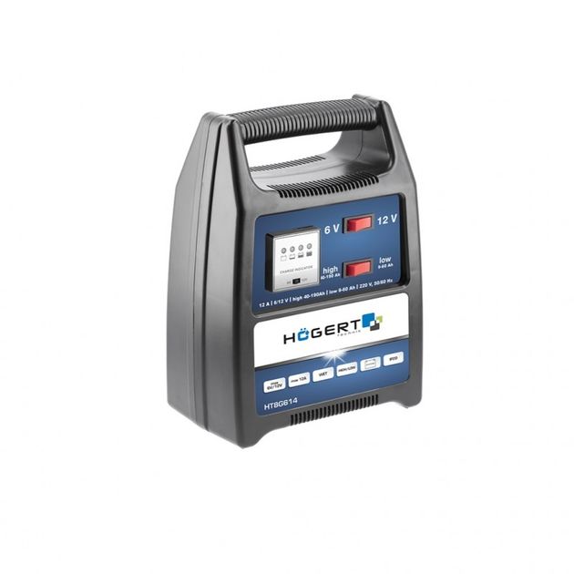 Зарядное устройство 6V/12V, 12А, HOEGERT HT8G614, фото  | SNABZHENIE.com.ua