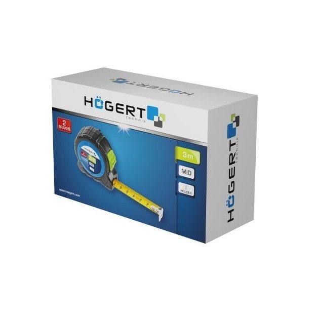 Рулетка 3м x 16мм, MID HOEGERT HT4M409, фото , изображение 3 | SNABZHENIE.com.ua Рулетка 3м x 16мм, MID HOEGERT HT4M409, фото , изображение 3 | SNABZHENIE.com.ua