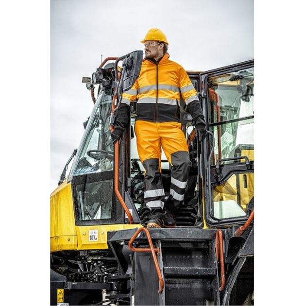 Куртка светоотражающая HOEGERT Softshell EXTER, оранжевая, фото , изображение 4 | SNABZHENIE.com.ua Куртка светоотражающая HOEGERT Softshell EXTER, оранжевая, фото , изображение 4 | SNABZHENIE.com.ua