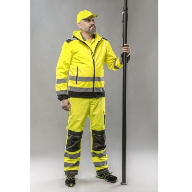 Куртка сигнальна Softshell ARGEN з капюшоном, жовта HOEGERT, фото , зображення 3 | SNABZHENIE.com.ua Куртка сигнальна Softshell ARGEN з капюшоном, жовта HOEGERT, фото , зображення 3 | SNABZHENIE.com.ua