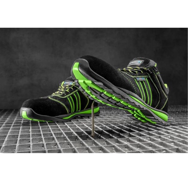 HOEGERT Полуботинки робочі REGEN, S1P, SRA, чорнo-зелені, фото , зображення 2 | SNABZHENIE.com.ua HOEGERT Полуботинки робочі REGEN, S1P, SRA, чорнo-зелені, фото , зображення 2 | SNABZHENIE.com.ua