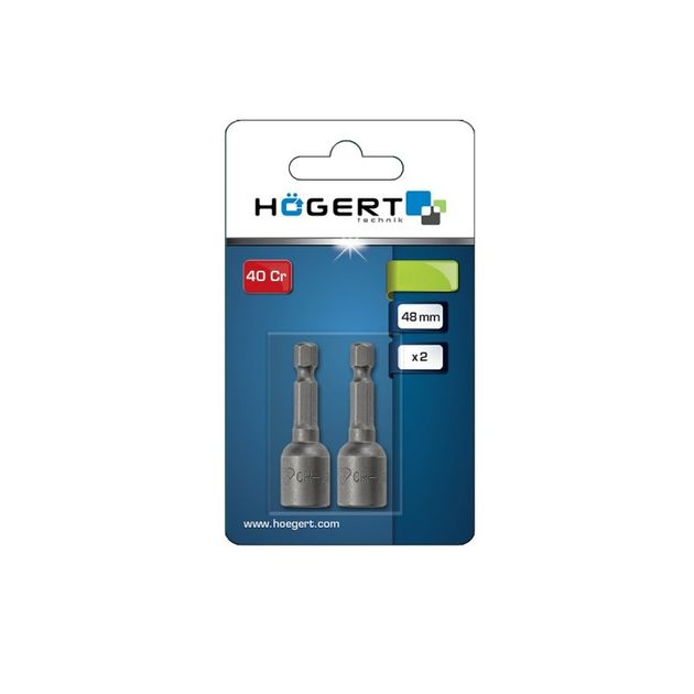 Головка магнітна 12 мм, 1/4 ", 2 шт HOEGERT HT1S459, фото , зображення 2 | SNABZHENIE.com.ua Головка магнітна 12 мм, 1/4 ", 2 шт HOEGERT HT1S459, фото , зображення 2 | SNABZHENIE.com.ua