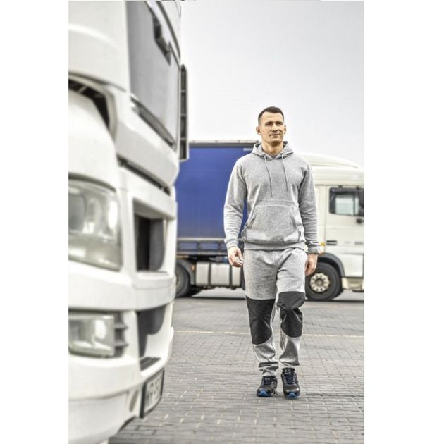 Толстовка HOEGERT NIERS, серая, хлопковая, фото , изображение 2 | SNABZHENIE.com.ua