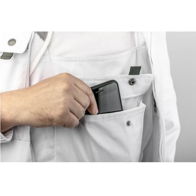 Рабочий комбинезон HOEGERT SALM белый, фото , изображение 9 | SNABZHENIE.com.ua