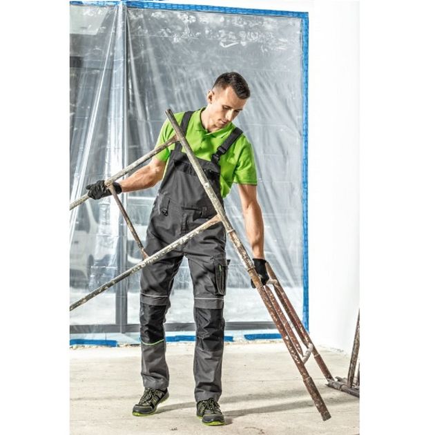 HOEGERT Полукомбінезон робочий LEMBERG темно-сірий, фото , зображення 3 | SNABZHENIE.com.ua HOEGERT Полукомбінезон робочий LEMBERG темно-сірий, фото , зображення 3 | SNABZHENIE.com.ua