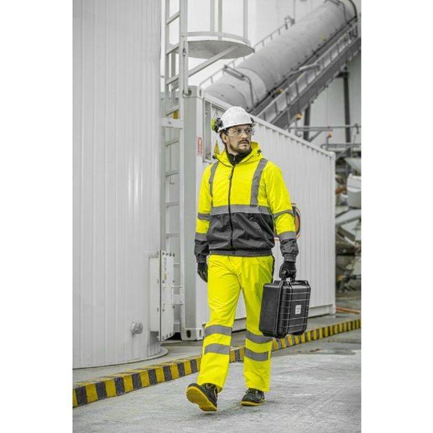 HOEGERT Ботинки защитные BERKEL S1P SRC, черные и желтые, фото , изображение 9 | SNABZHENIE.com.ua