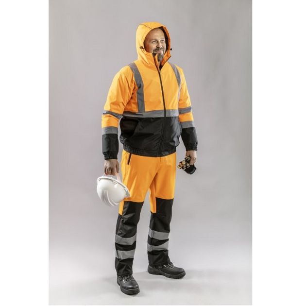 Брюки сигнальные HOEGERT SOFTSHELL TRAUN, оранжевые, фото , изображение 3 | SNABZHENIE.com.ua Брюки сигнальные HOEGERT SOFTSHELL TRAUN, оранжевые, фото , изображение 3 | SNABZHENIE.com.ua