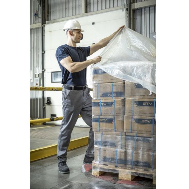 Брюки рабочие HOEGERT FABIAN светло-серые, фото , изображение 3 | SNABZHENIE.com.ua