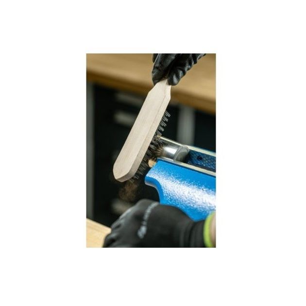 Щетка проволочная стальная 5х15 HOEGERT HT3B625, фото , изображение 2 | SNABZHENIE.com.ua