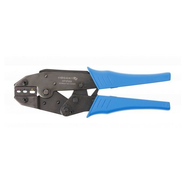 Пресс-клещи для клемм 0.5-6.0 мм² (20-10 AWG) HOEGERT HT1P202, фото  | SNABZHENIE.com.ua