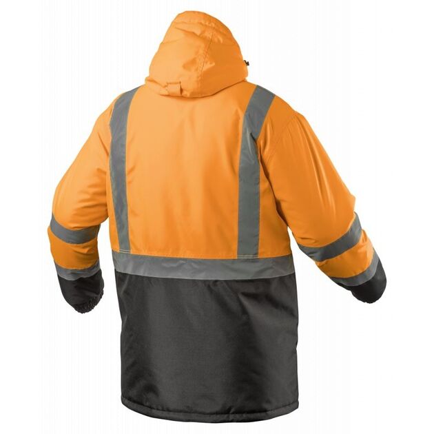 HOEGERT Куртка-парка сигнальна LEDA утеплена, оранжева, фото , зображення 2 | SNABZHENIE.com.ua