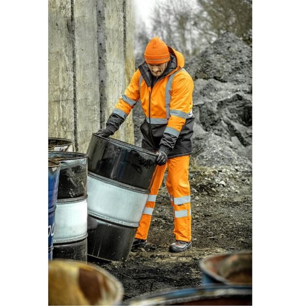 HOEGERT Куртка-парка сигналізаційна LEDA утеплена, оранжева, фото , зображення 4 | SNABZHENIE.com.ua