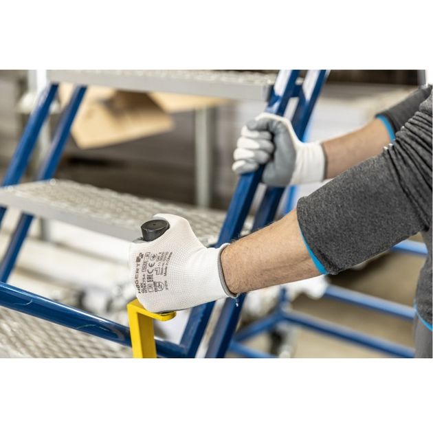 Перчатки рабочие HOEGERT GLAN с нитриловым покрытием, фото , изображение 3 | SNABZHENIE.com.ua