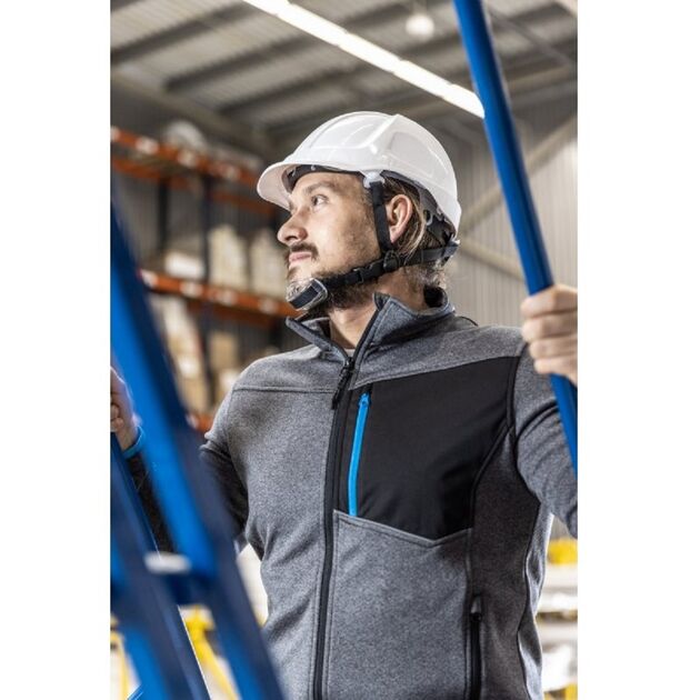 Каска защитная HOEGERT PLONER, белая, фото , изображение 2 | SNABZHENIE.com.ua