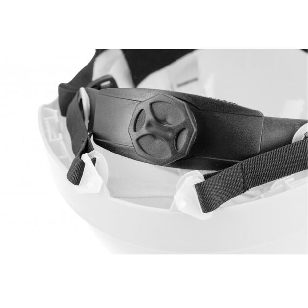 Каска защитная HOEGERT PLONER, белая, фото , изображение 5 | SNABZHENIE.com.ua