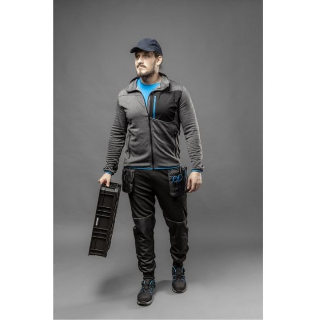 Рубашка рабочая HOEGERT NISTER, серый меланж, фото , изображение 3 | SNABZHENIE.com.ua