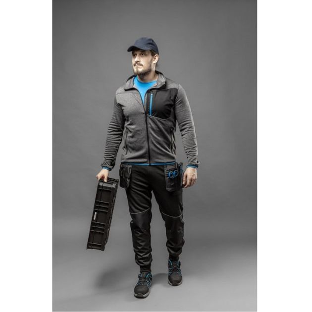 HOEGERT Спортивные брюки TREBEL с карманами для инструмента, черные, фото , изображение 3 | SNABZHENIE.com.ua