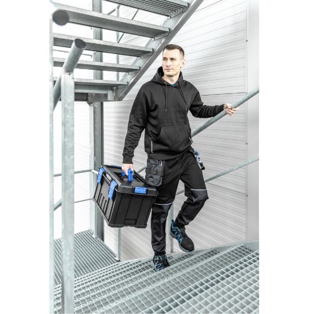 HOEGERT Спортивные брюки TREBEL с карманами для инструмента, черные, фото , изображение 5 | SNABZHENIE.com.ua