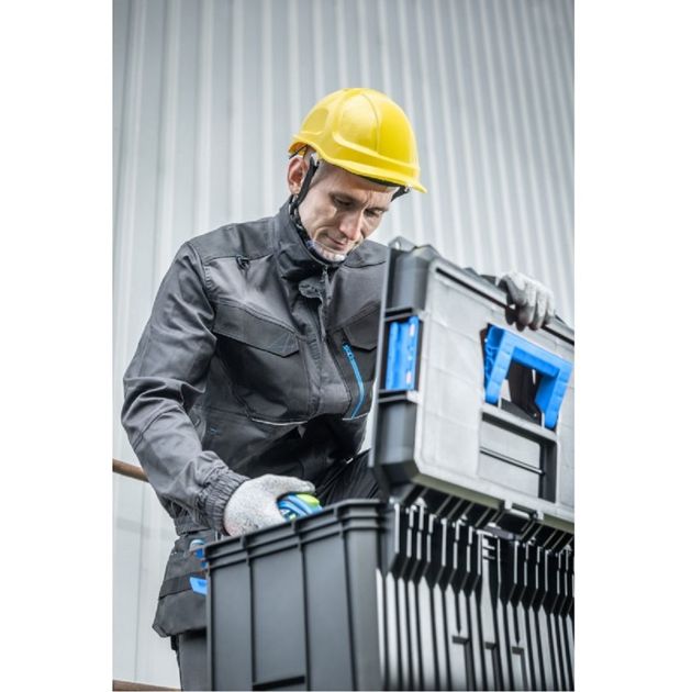 Куртка рабочая HOEGERT WURNITZ темно-серая эластичная, фото , изображение 4 | SNABZHENIE.com.ua