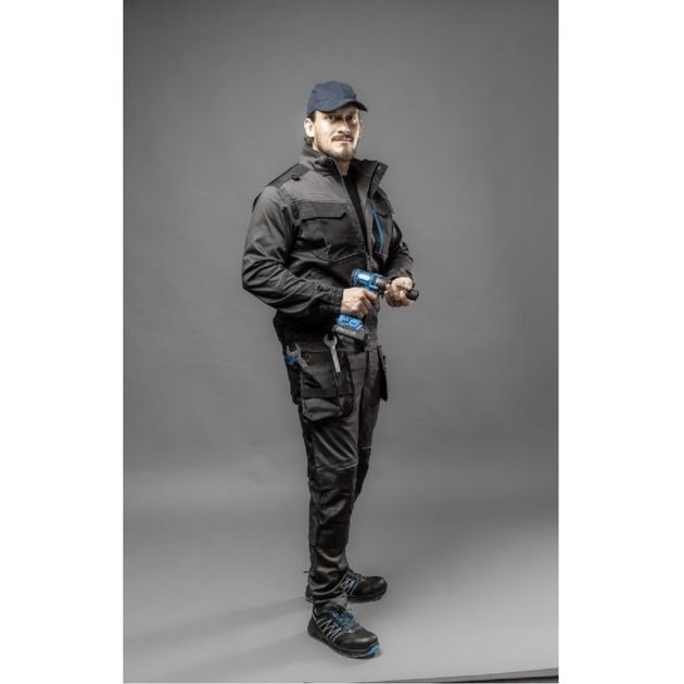 HOEGERT Брюки робочі WURNITZ еластичні, темно-сірі, фото , зображення 2 | SNABZHENIE.com.ua