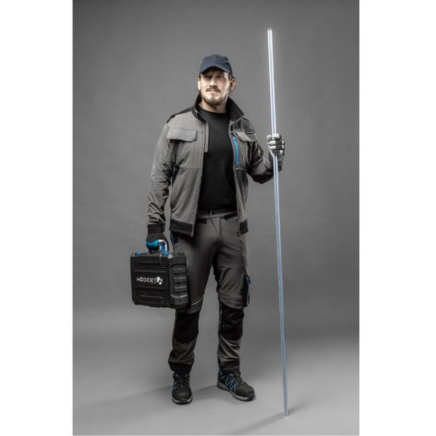 HOEGERT Куртка робоча TAUBER 4-way stretch, темно-сіра, фото , зображення 9 | SNABZHENIE.com.ua HOEGERT Куртка робоча TAUBER 4-way stretch, темно-сіра, фото , зображення 9 | SNABZHENIE.com.ua