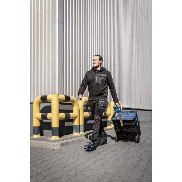 Полуботинки HOEGERT WARNOW, RIPSTOP, S1 PL SR FO, черно-синие, фото , изображение 8 | SNABZHENIE.com.ua