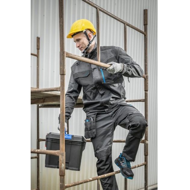 Полуботинки HOEGERT WARNOW, RIPSTOP, S1 PL SR FO, черно-синие, фото , изображение 9 | SNABZHENIE.com.ua